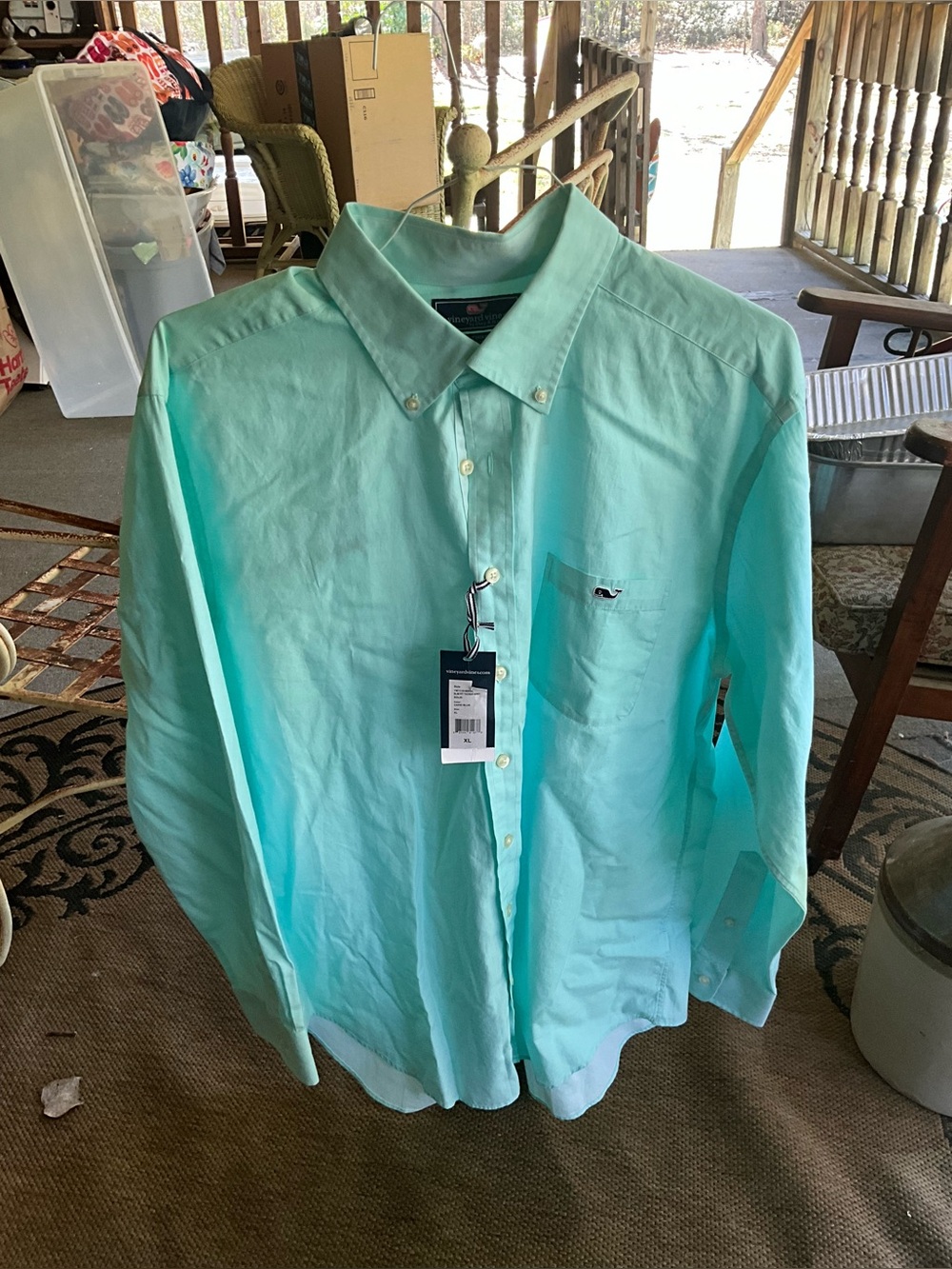 NWT vineyard Vines XL LS Button up